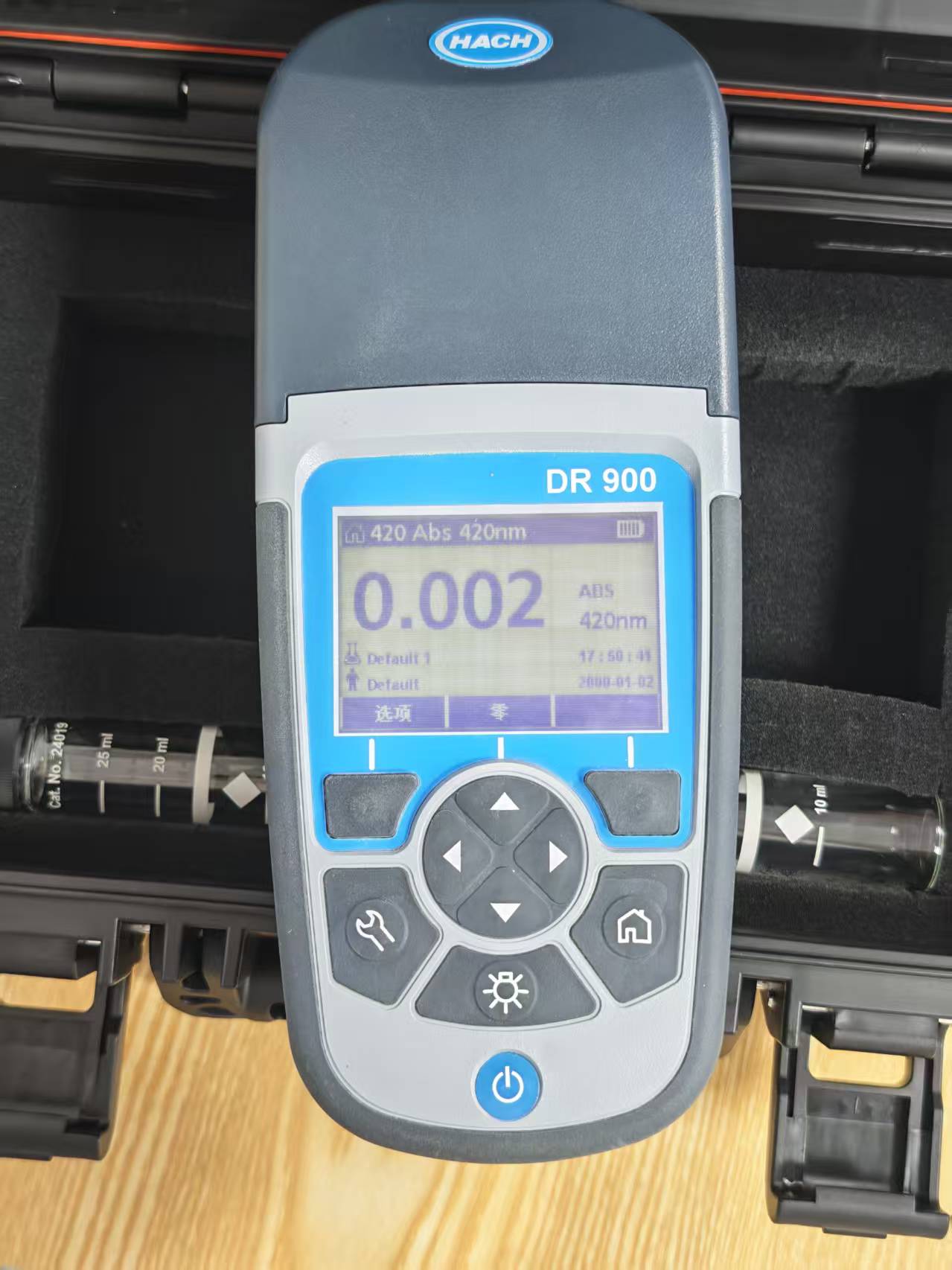 Supplied photo showing the absorbance display