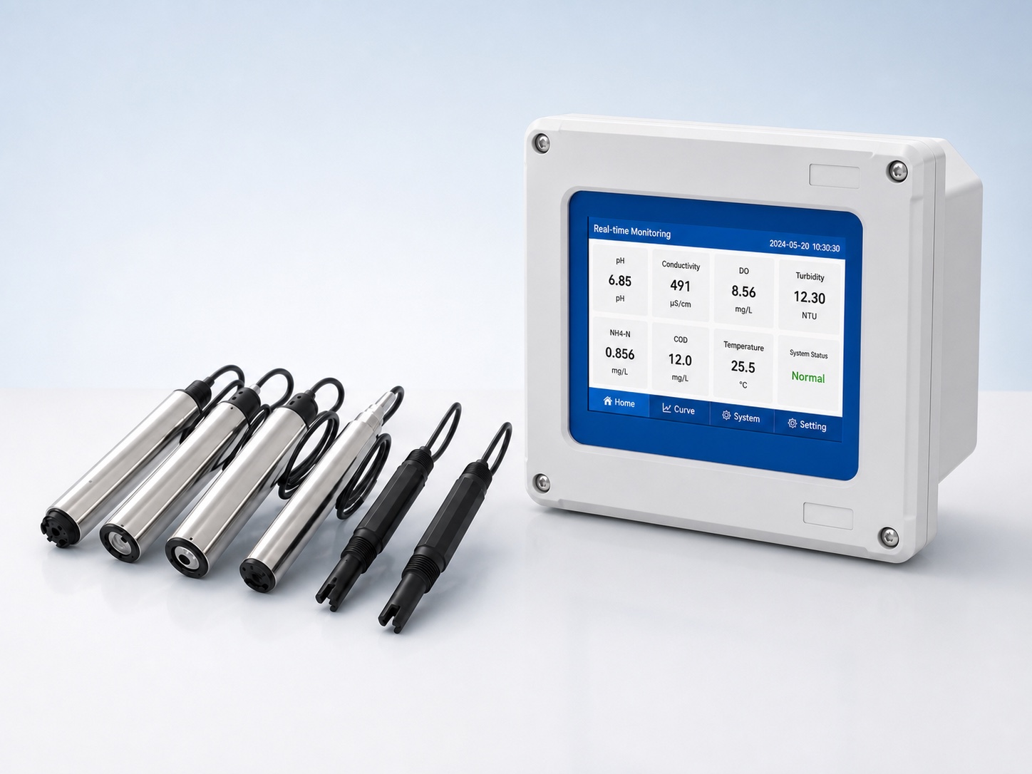 Analyzer kualitas air multiparameter FUNEL MUC-200