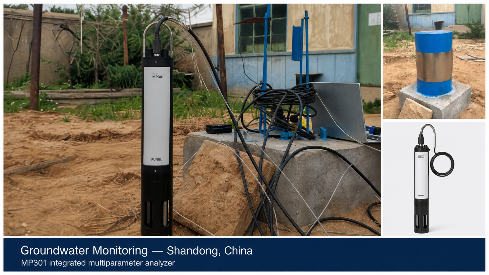 FUNEL MP301 at a groundwater monitoring site in Changyi, Shandong